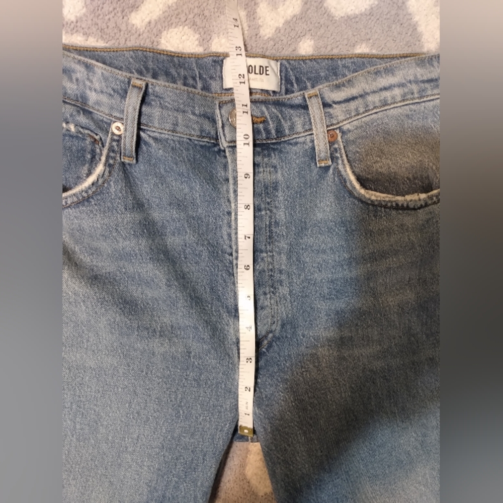 Agolde - Riley Long High Rise Straight Jeans - Picture 6 of 10